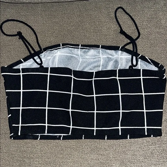 SHEIN Black and White Checkered Skirt Set - Picture 3 of 6